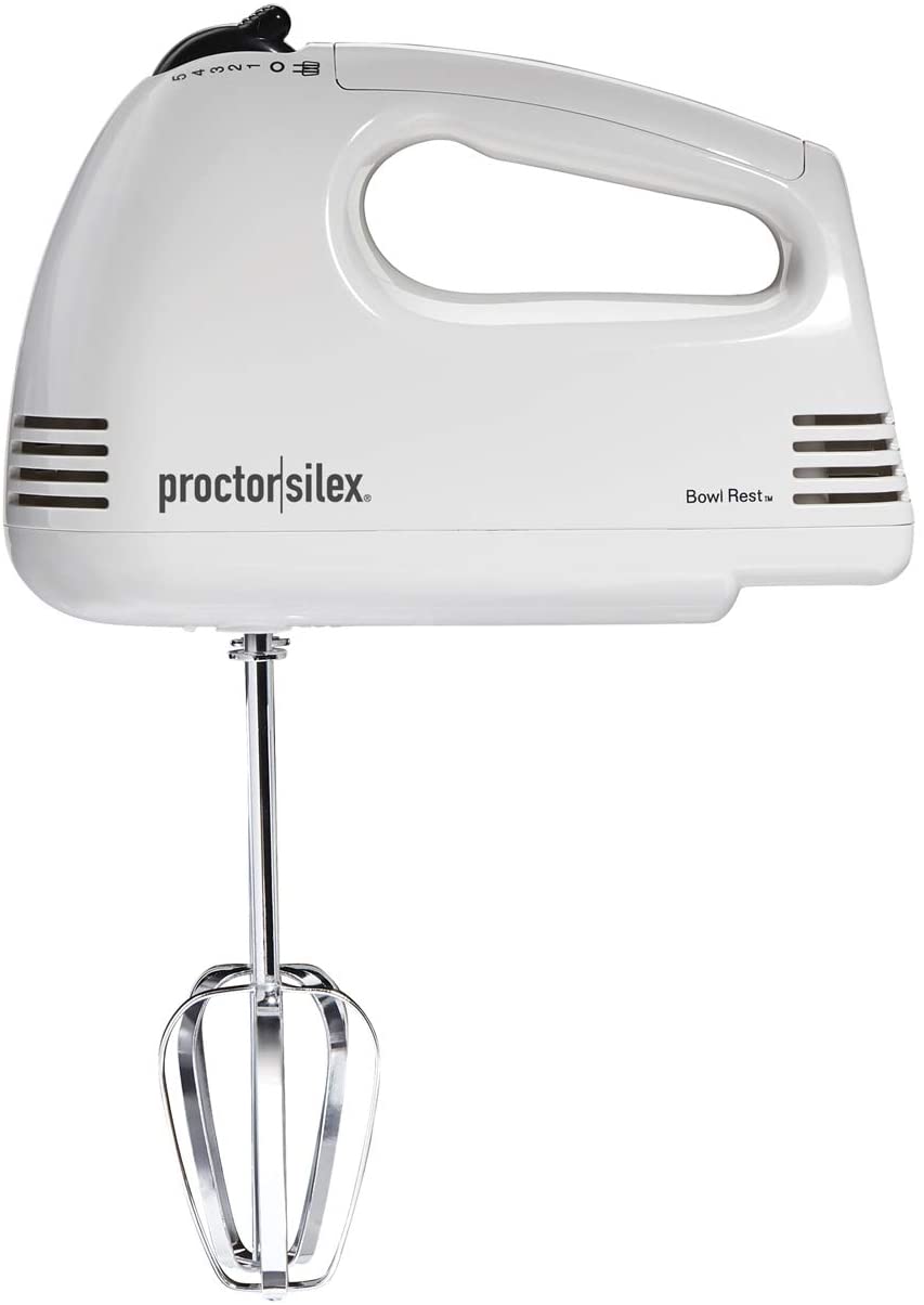 Hamilton Beach Power Deluxe 6 Speed Stand Mixer, 6 Speeds, White, 64695N 